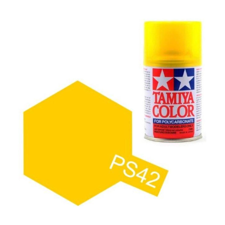 Tamiya Color PS-42 Translucent Yellow Polycarbonate Spray 100ml