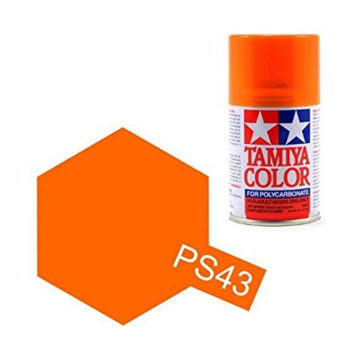 Tamiya Color PS-43 Translucent Orange Polycarbonate Spray 100ml
