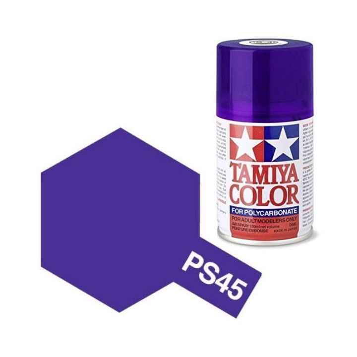 Tamiya Color PS-45 Translucent Purple Polycarbonate Spray 100ml