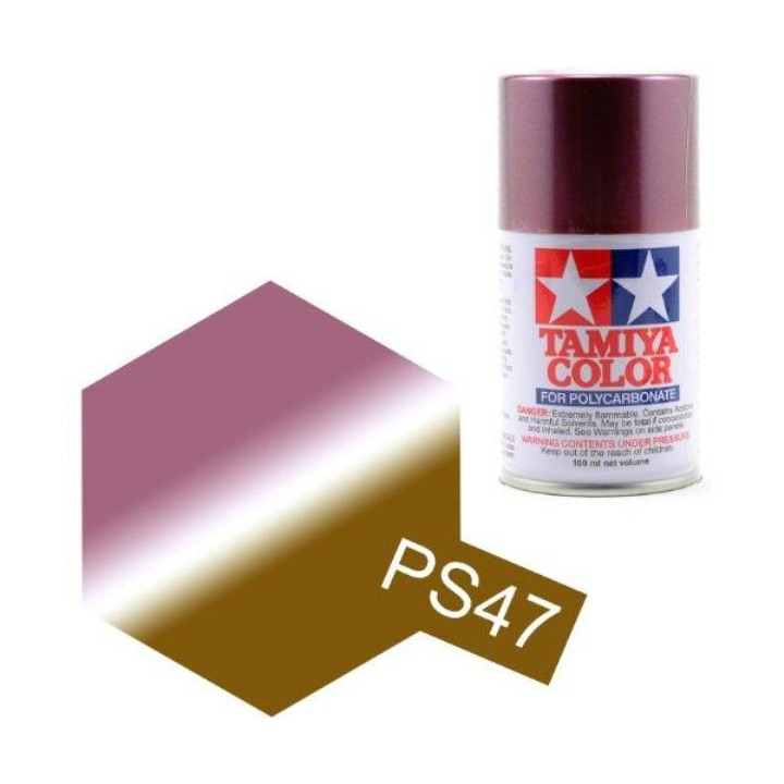 Tamiya Color PS-47 Iridescent Pink-Gold Polycarbonate Spray 100ml
