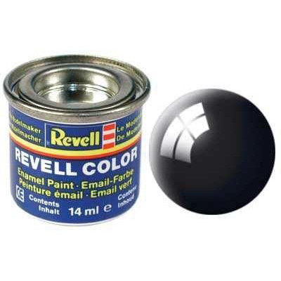 Barva Revell emailová - 32107: leská černá (black gloss)