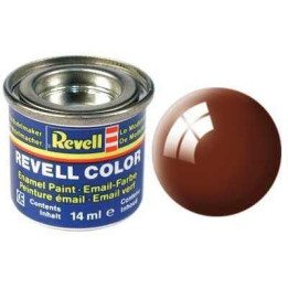 Barva Revell emailová - 32180: leská blátivě hnědá (mud brown gloss)