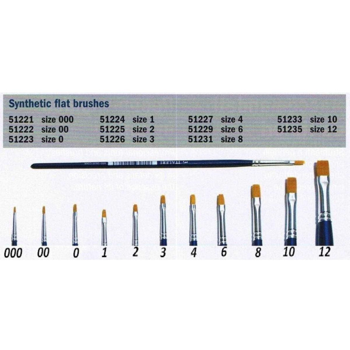 Brush Synthetic Flat  51229 - plochý syntetický štětec (velikost 6)