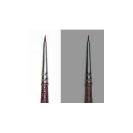 Synthetic round brush with brown tip - SINGLE PACK 52281 - kulatý syntetický štětec (velikost 0/10)