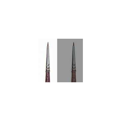 Synthetic round brush with brown tip - SINGLE PACK 52281 - kulatý syntetický štětec (velikost 0/10)