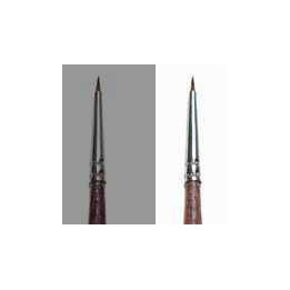 Synthetic round brush with brown tip - SINGLE PACK 52282 - kulatý syntetický štětec (velikost 0/5)