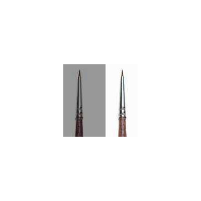 Synthetic round brush with brown tip - SINGLE PACK 52282 - kulatý syntetický štětec (velikost 0/5)