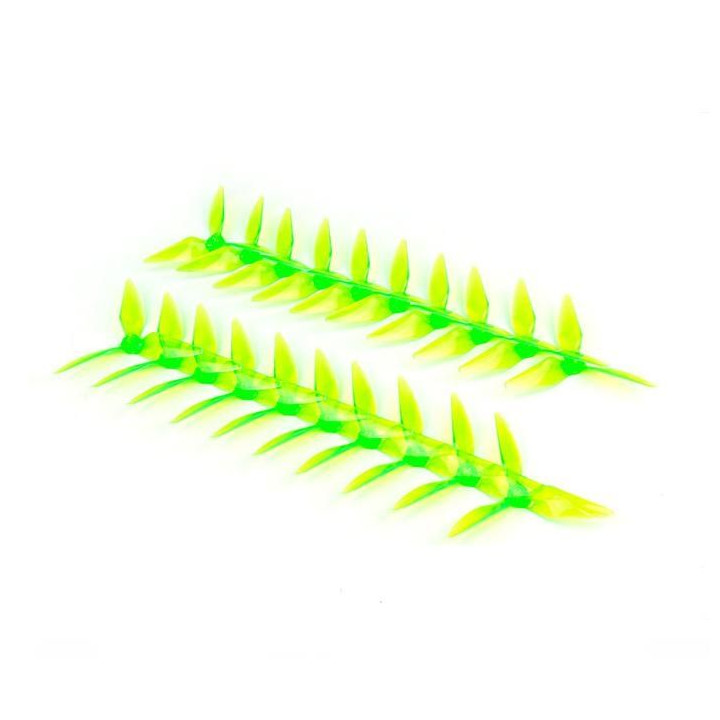 3-listá vrtule průhledný zelená 5,1x5 CW/CCW (10 párů)