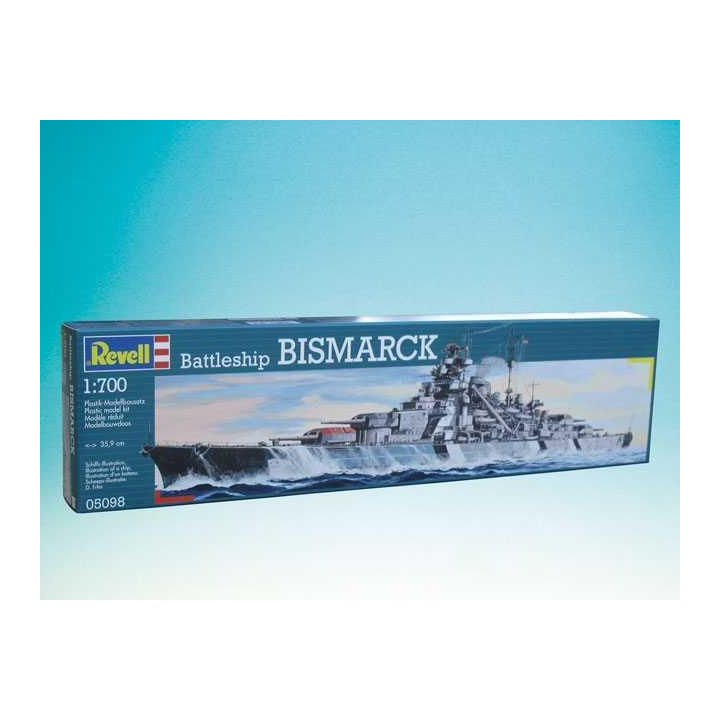 Plastic ModelKit loď 05098 - Battleship Bismarck (1:700)