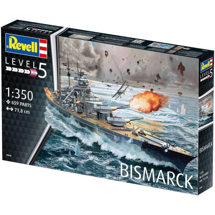 Plastic ModelKit loď  05040 - Battleship BISMARCK (1:350)