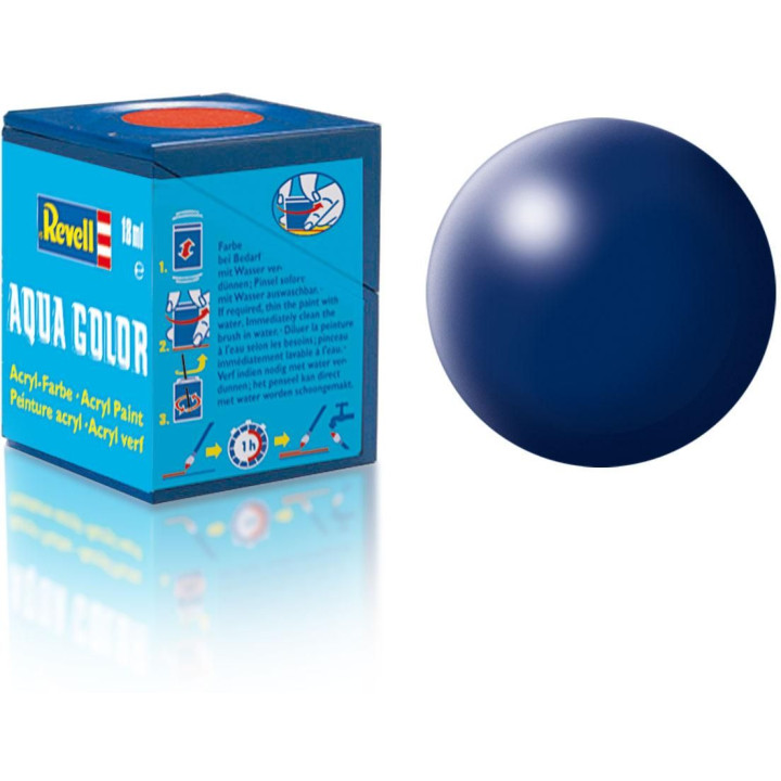 Barva Revell akrylová - 36350: hedvábná tmavě modrá (dark blue silk)