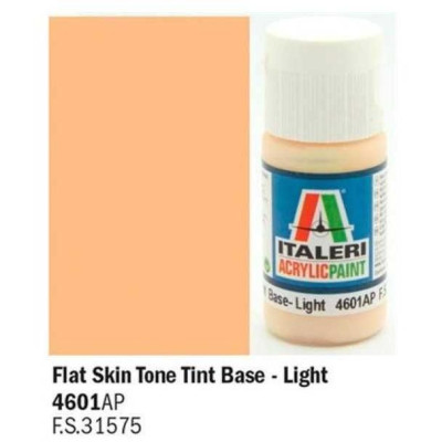 Italeri barva akryl 4601AP - Flat Skin Tone Tint Base - Light 20ml