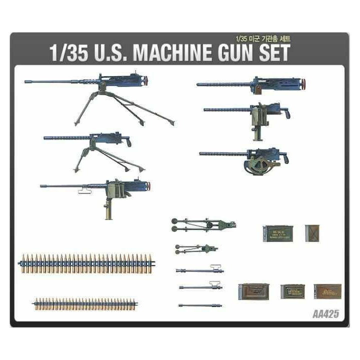 Model Kit military 13262 - US MACHINE GUN SET (1:35)