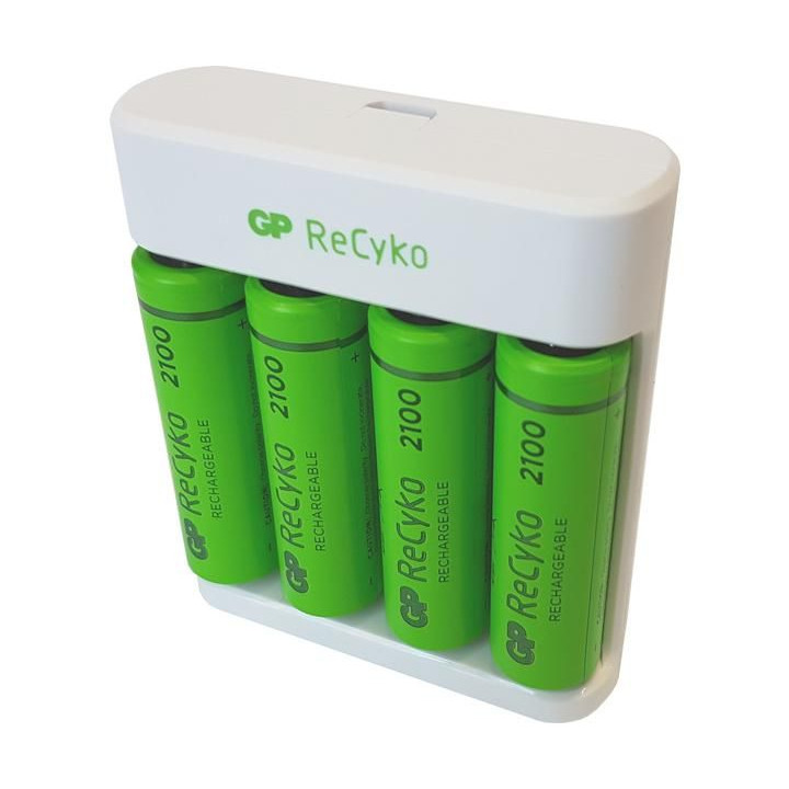 GP USB nabíječ Eco E411 + 4AA GP ReCyko 2100