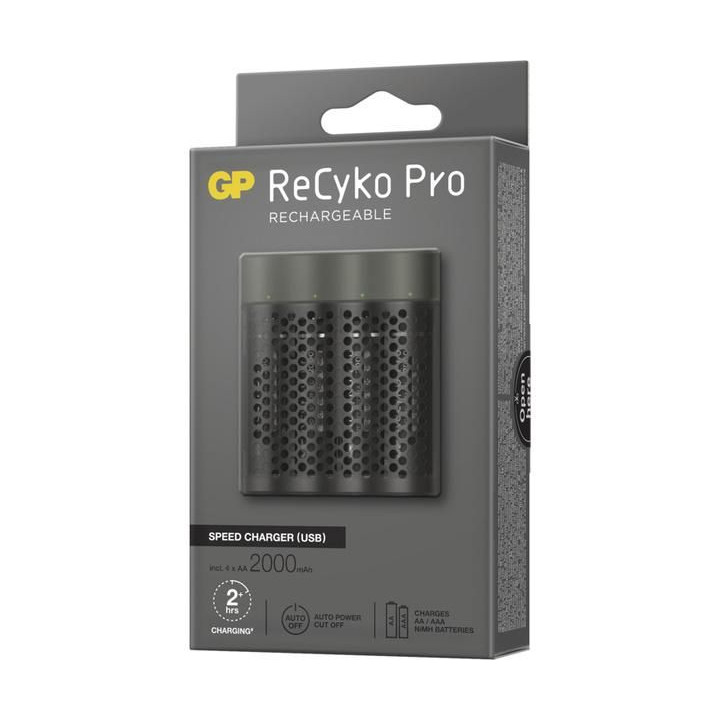 GP USB nabíječ Speed E451 + 4AA GP ReCyko Pro 2000