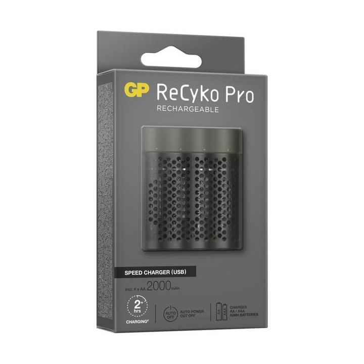 GP USB nabíječ Speed E451 + 4AA GP ReCyko Pro 2000