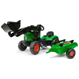 FALK - Šlapací traktor Supercharger s vlečkou