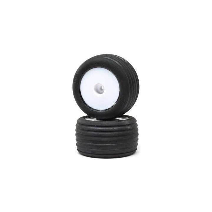 Losi kolo s pneu Direct, přední, bílý disk (2): Mini-T 2.0