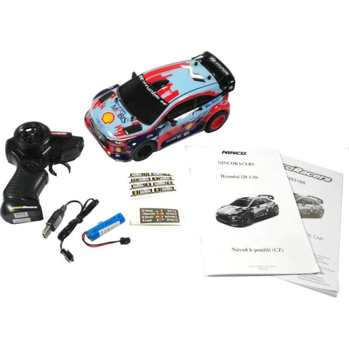 NINCORACERS Hyundai i20 Coupe WRC 1:16 2.4GHz RTR
