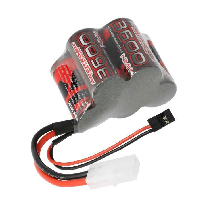 Robitronic NiMH baterie 6.0V 3600mAh kostka RX