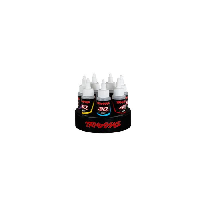 Traxxas sada silikonových olejů (7x 60ml) s otočným stojanem