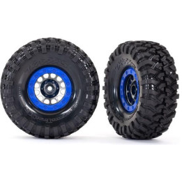 Traxxas kolo 1.9", disk Method 105 černý chrom, pneu Canyon Trail (pár)