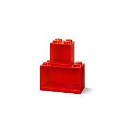LEGO Brick závěsné police červené, set 2ks