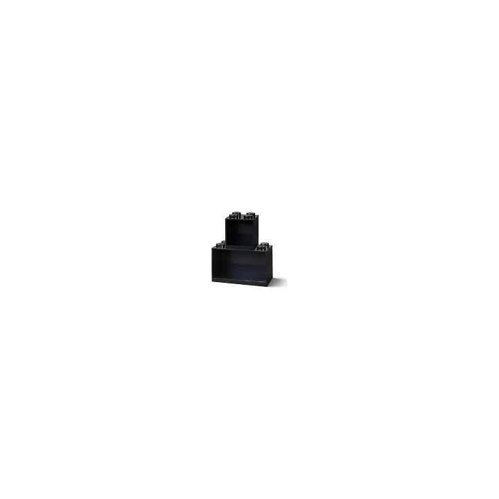 LEGO Brick závěsné police černé, set 2ks