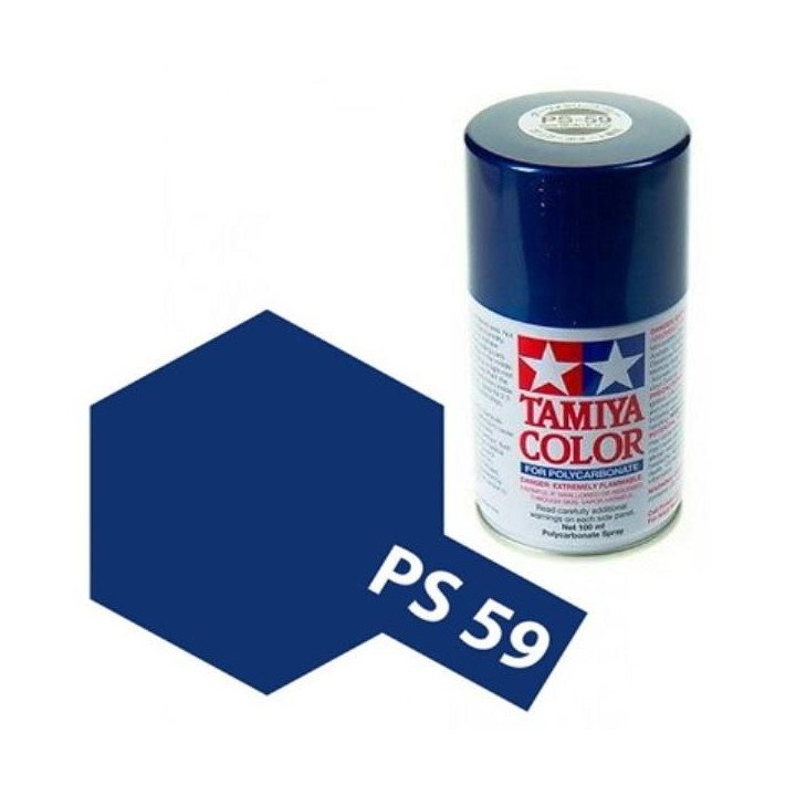 Tamiya Color PS-59 Dark Metallic Blue Polycarbonate Spray 100ml