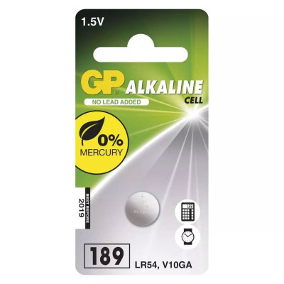 Alkalická gombíková batéria GP LR54 (189F) /ks