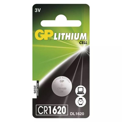 Lítiová gombíková batéria GP CR1620 /ks