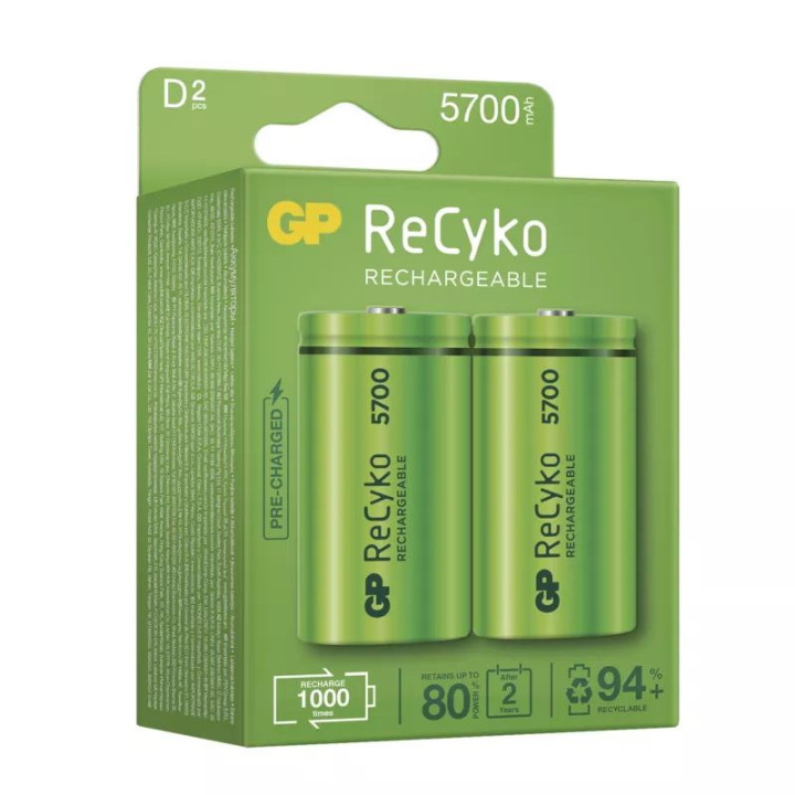 Nabíjacia batéria GP ReCyko 5700 (D) 2 ks