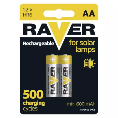 Nabíjacia batéria RAVER 600 mAh HR6 (AA) /2ks
