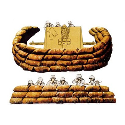 Tamiya Sand Bag Set 1/35 108/35025