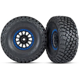 Traxxas kolo 3.2/2.2", disk Method Racing modrý, pneu Baja KR3 (2)