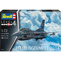 Plastic ModelKit letadlo 03844 - Lockheed Martin F-16D Tigermeet 2014 (1:72)