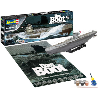 Gift-Set ponorka 05675 - Movie Set DAS BOOT - 40th Anniversary (1:144)