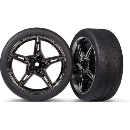 Traxxas kolo 1.9", černě chromovaný disk, pneu Response (2) (přední)