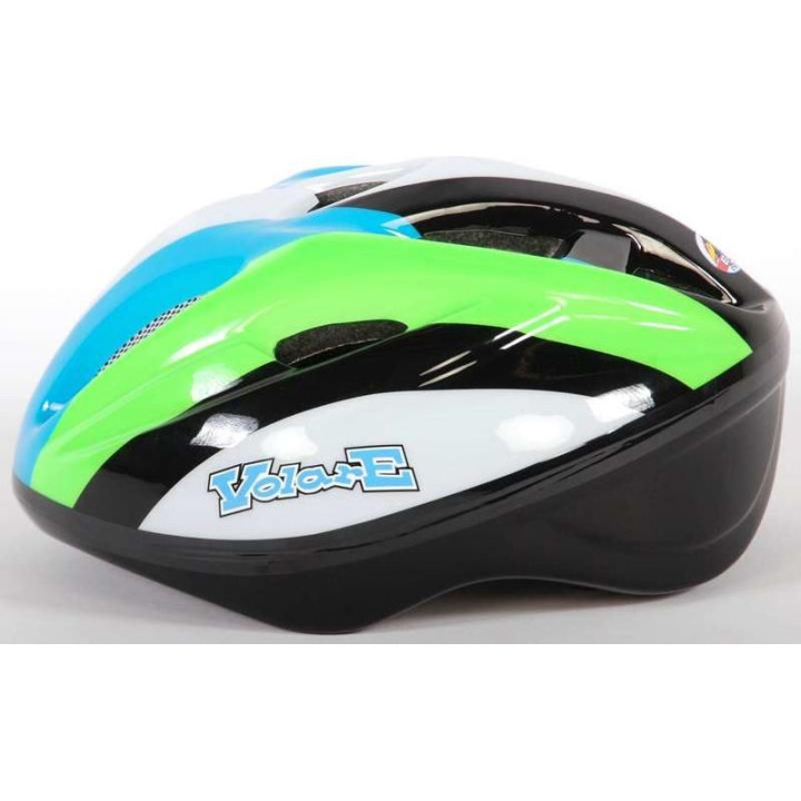 Volare - Dětská přilba Deluxe 51-55cm zelená, bílá, černá
