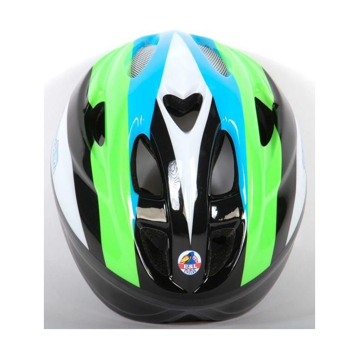 Volare - Dětská přilba Deluxe 51-55cm zelená, bílá, černá