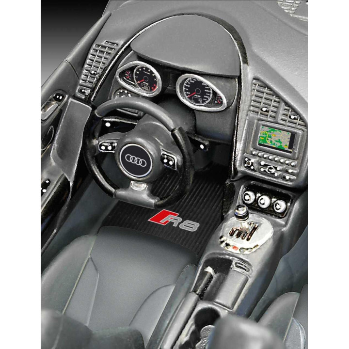 Plastic ModelKit auto 07057 - Audi R8 black (1:24)