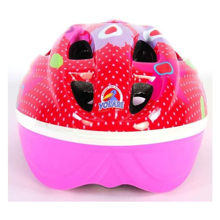 Volare - Dětská přilba Deluxe 51-55cm květiny bílá