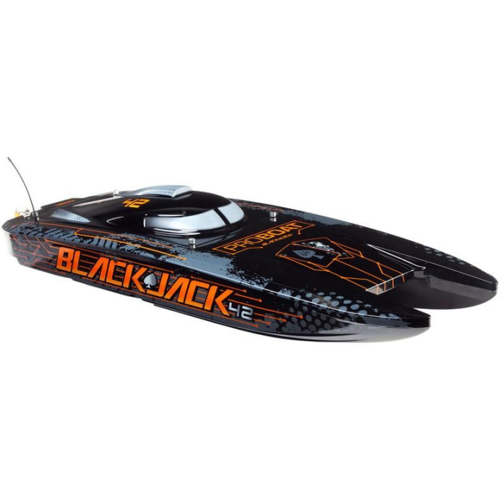 Proboat Blackjack 42" 8S Catamaran RTR černý/oranžový