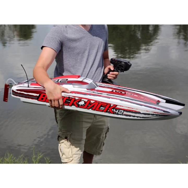 Proboat Blackjack 42" 8S Catamaran RTR černý/oranžový