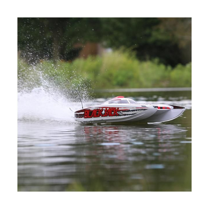 Proboat Blackjack 42" 8S Catamaran RTR černý/oranžový