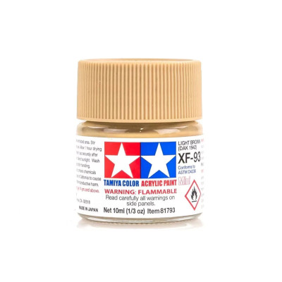 81793  XF-93 Light brown DAK Tamiya Color Acrylic Paint 10ml