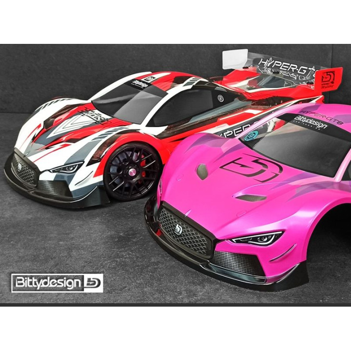 'HYPER-GT8' 1/8 GT čirá karoserie 325mm