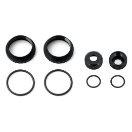 16mm mm nastavitelný krouřek tlumiče a příslušenství, černé