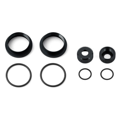 16mm mm nastavitelný krouřek tlumiče a příslušenství, černé
