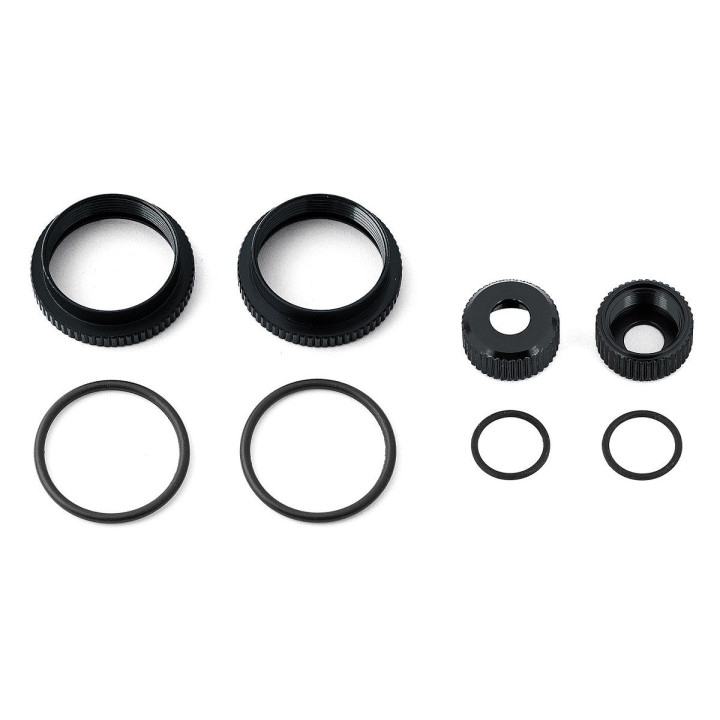16mm mm nastavitelný krouřek tlumiče a příslušenství, černé